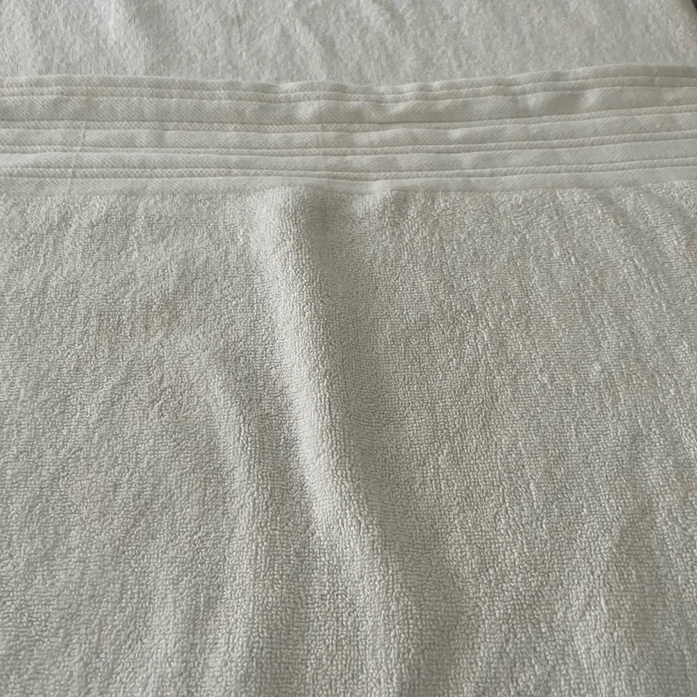 Bianca White Textured beach towel 38 by 64 inches